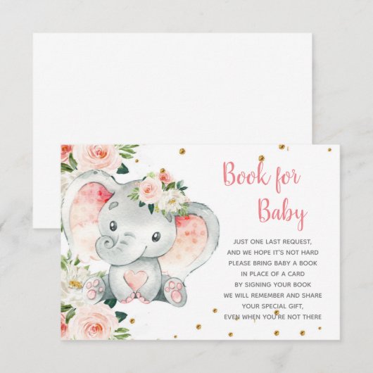 Elephant Book for Baby ノートカード (正面/裏面)