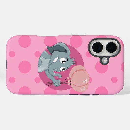 Elephant cartoon Case-Mate iPhoneケース (裏面 (横))