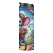 Elephant Couple Bicycle Wedding タンブラー (回転右)