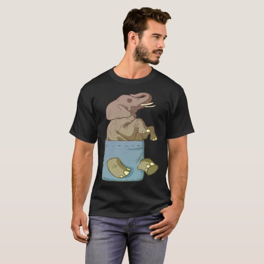 Elephant Cute Animals  for Tシャツ (正面フル)
