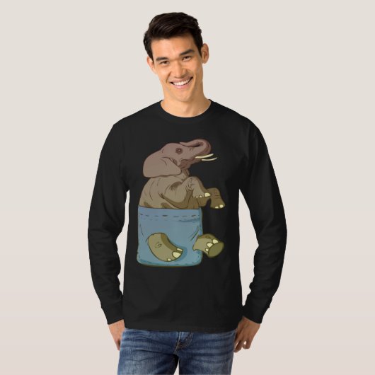 Elephant Cute Animals for Tシャツ (正面フル)