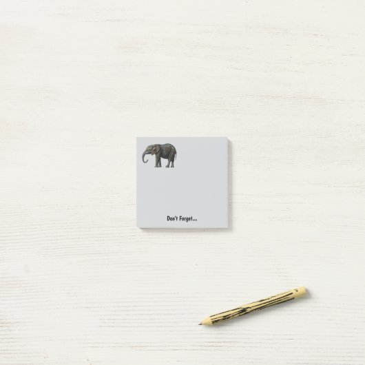 Elephant Cute Memo Post It Personal Note Pad ポストイット (デスク上)