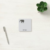 Elephant Cute Memo Post It Personal Note Pad ポストイット (オフィス)