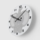 Elephant Design ラウンド壁時計 (傾斜)