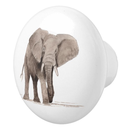 elephant drawer pull セラミックノブ (右)