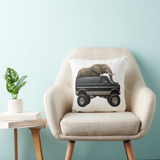 Elephant Driving 4x4 Van クッション (椅子)