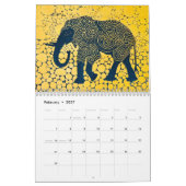Elephant Echo – A Year of Color & Spirit カレンダー (2月 2027)