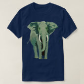 Elephant Face Funny Funny Animal Face Lover  Tシャツ (デザイン正面)