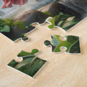 Elephant Family Jungle Waterfall Happy Time ジグソーパズル (側面)