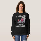 Elephant For Men Women Elephant Animal  1 スウェットシャツ (正面フル)