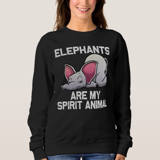 Elephant For Men Women Elephant Animal  1 スウェットシャツ (正面)