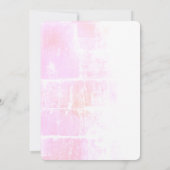 Elephant Gender Reveal Invitation | Pink & Blue Fl 招待状 (裏面)