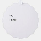 Elephant GIFT Tag オーナメントカード (裏面)