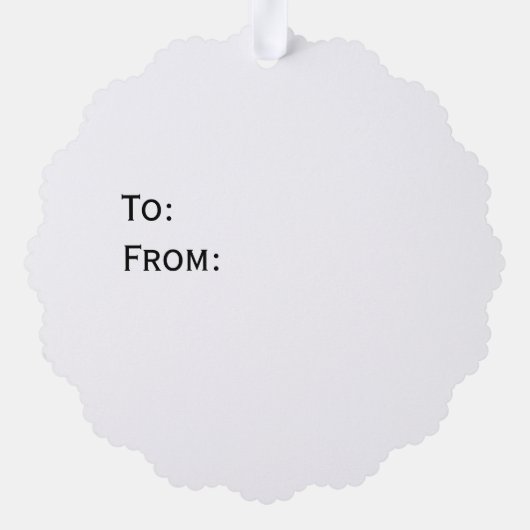 Elephant GIFT Tag オーナメントカード (裏面)