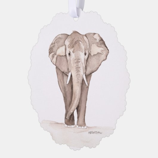 Elephant GIFT Tag オーナメントカード (左)