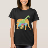 Elephant Giraffe Giraffes Africa Tシャツ (正面)