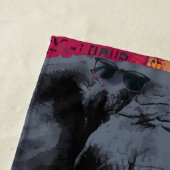 Elephant Graffiti Pop Art Portrait ビーチタオル (インサイチュ)