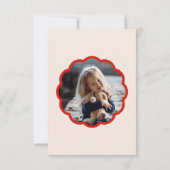 Elephant Happy Valentine's Day Kid Photo ノートカード (裏面)