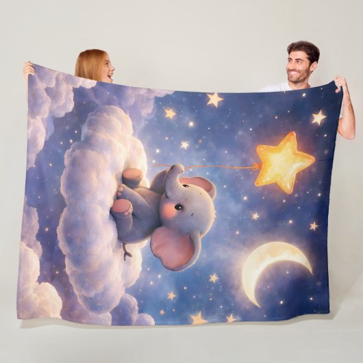 elephant heart large blanke フリースブランケット (インサイチュ)