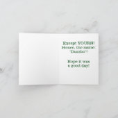 ELEPHANT/Iは決してBIRTHDAY/EXCEPTをあなたの忘れません カード (内部)