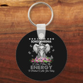 Elephant I Have Schizophrenia I Dont Have The Ene  キーホルダー (正面)