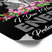 Elephant I Have Schizophrenia I Dont Have The Ene ポスター (角)