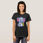 Elephant Lgbt Lgbtq Tシャツ (正面フル)