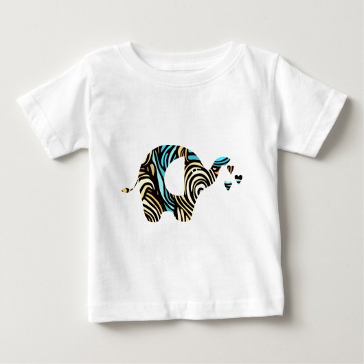 Elephant Love ベビーTシャツ (正面)