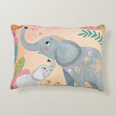 Elephant Mom and Baby アクセントクッション (裏面)