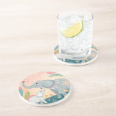 Elephant Mom and Baby コースター (側面)