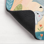 Elephant Mom and Baby マウスパッド (コーナー)