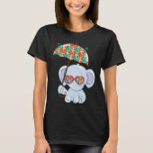 Elephant Mom Autism Child Awareness Choose Kindnes Tシャツ (正面)