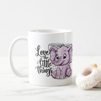 elephant mugs purple cute コーヒーマグカップ