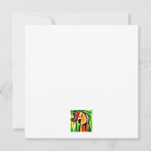 Éléphant multicolore  カード (裏面)