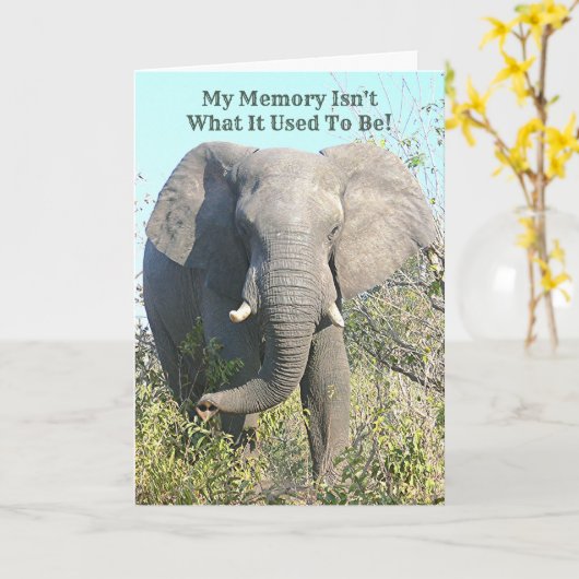 ELEPHANT/MYの記憶はであるのが常であったものではないです カード (黄色い花)