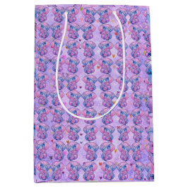 Elephant named Acorn ミディアムペーパーバッグ