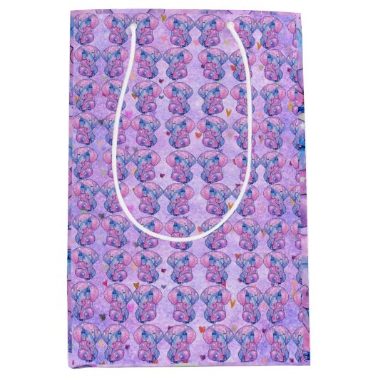 Elephant named Acorn ミディアムペーパーバッグ (正面)