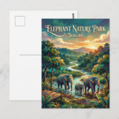 Elephant Nature Park Thailand ポストカード (正面/裏面)