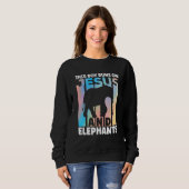 Elephant Outfit for Elephant Lovers Apparel Boys スウェットシャツ (正面フル)