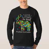 Elephant Puzzle Piece Autism Awareness Month For K Tシャツ (正面)