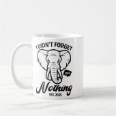 Elephant Quote, Elephant Lover, Elephant Zoo Anima コーヒーマグカップ (左)