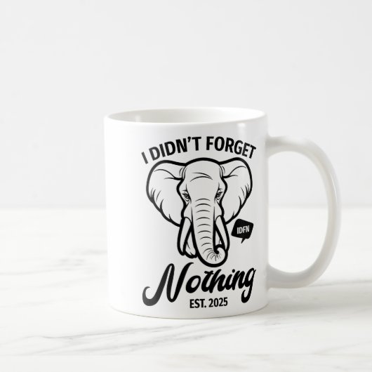 Elephant Quote, Elephant Lover, Elephant Zoo Anima コーヒーマグカップ (右)