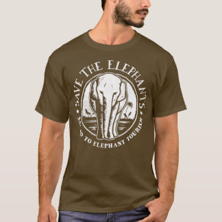 Elephant Rescue Save the Elephants Say No To Eleph Tシャツ