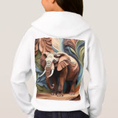 Elephant’s Aunty in Layered Paper-Cut Earth Tones (裏面)