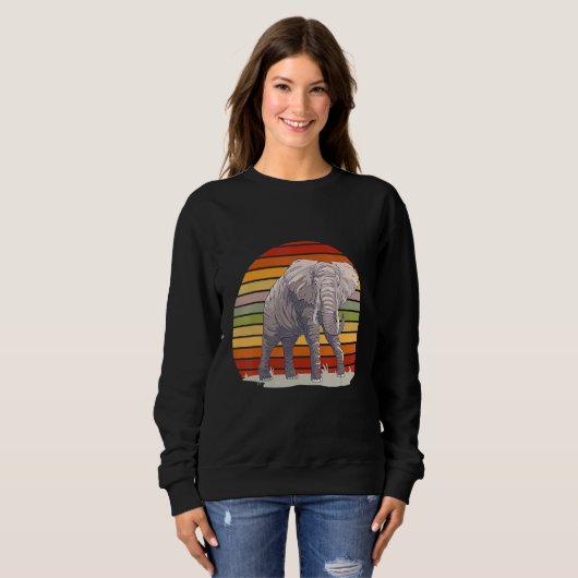 Elephant Save The Animals 14 スウェットシャツ (正面フル)