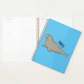 Elephant seal cartoon illustration プランナー手帳 (ディスプレー)