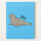 Elephant seal cartoon illustration プランナー手帳 (裏面)