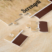 Elephant Serengeti Africa Savanna Wildlife ジグソーパズル (側面)