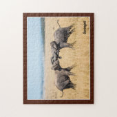 Elephant Serengeti Africa Savanna Wildlife ジグソーパズル (縦)