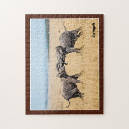 Elephant Serengeti Africa Savanna Wildlife ジグソーパズル